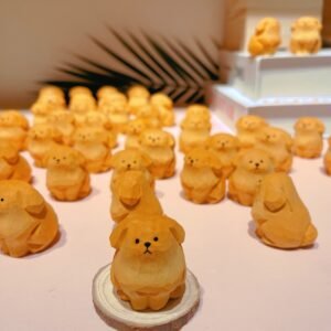 小金毛挂件实木手工木雕小狗桌面装饰可爱礼品雕刻桌面摆件